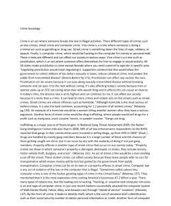 Crime Sociology