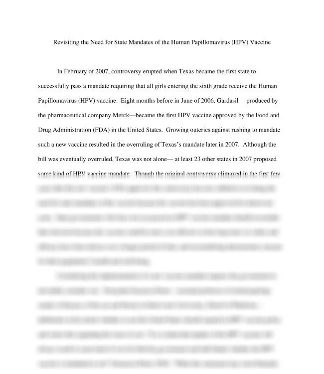 Revisiting the Need for State Mandates of the Human Papillomavirus (HPV) Vaccine_thumb-0.jpg