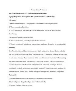    Business Form Worksheet 