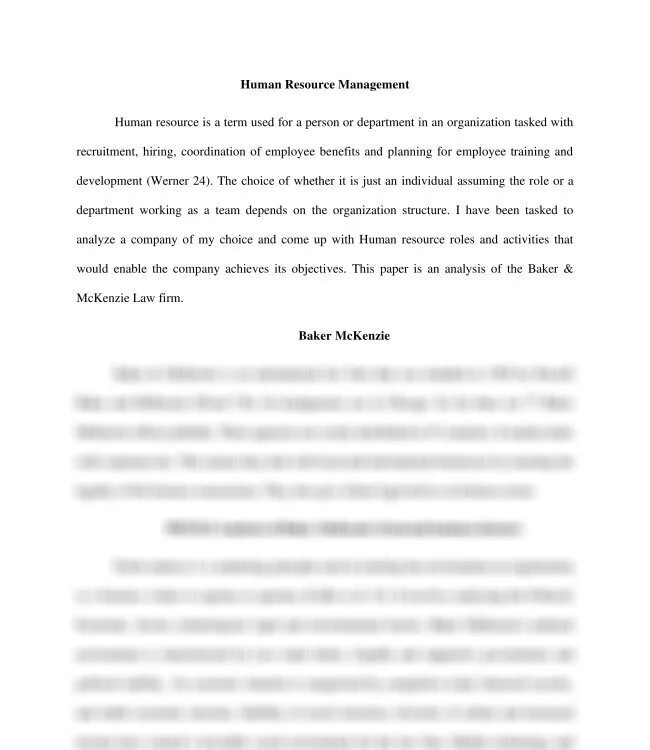Human Resource Management at Baker & McKenzie, a Law Firm _thumb-0.jpg
