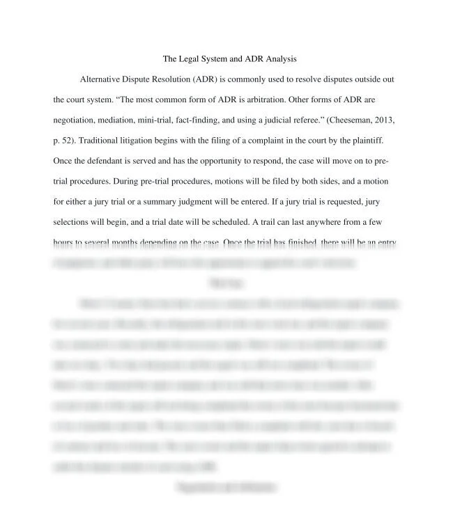 The Legal System and ADR Analysis_thumb-0.jpg