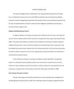 PATIENT CENTERED CARE