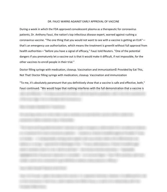 DR. FAUCI WARNS AGAINST EARLY APPROVAL OF VACCINE_thumb-0.jpg