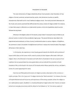PHILOSOPHY OF RELIGION