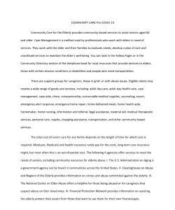 COMMUNITY CARE Pre-COVID-19