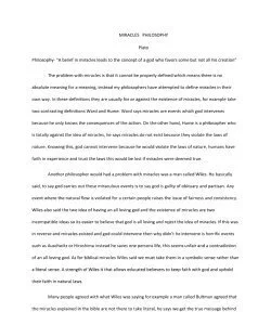 MIRACLES   PHILOSOPHY Plato   