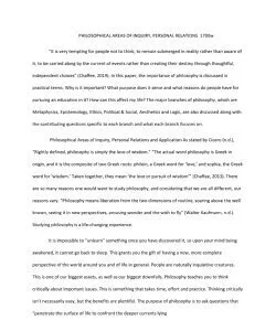 PHILOSOPHICAL AREAS OF INQUIRY, PERSONAL RELATIONS  1700w