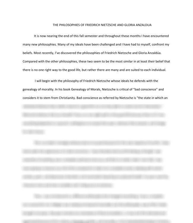 THE PHILOSOPHIES OF FRIEDRICH NIETZSCHE AND GLORIA ANZALDUA_thumb-0.jpg
