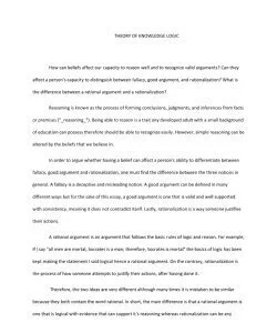 THEORY OF KNOWLEDGE LOGIC 