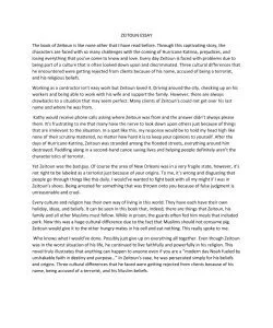 ZEITOUN ESSAY