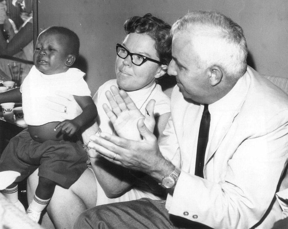George and Marion Naifeh with the son of Ade James.
