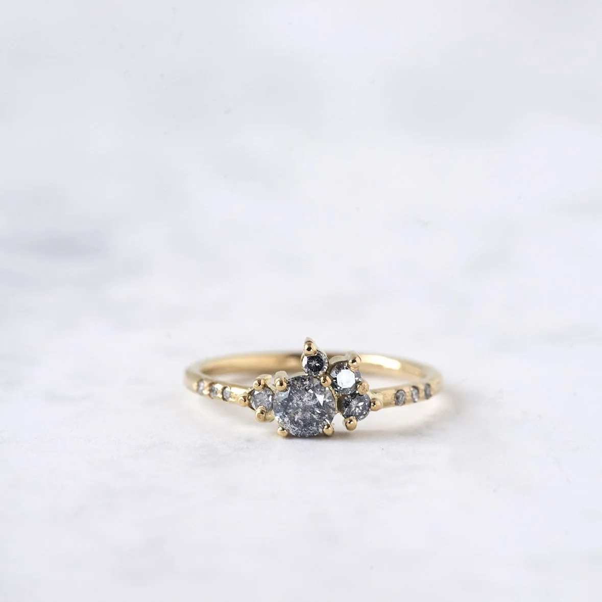 Romina diamante salt and pepper - oro 18kt