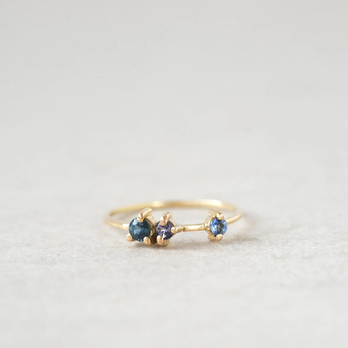 Raissa tanzanita y zafiros - oro 18kt
