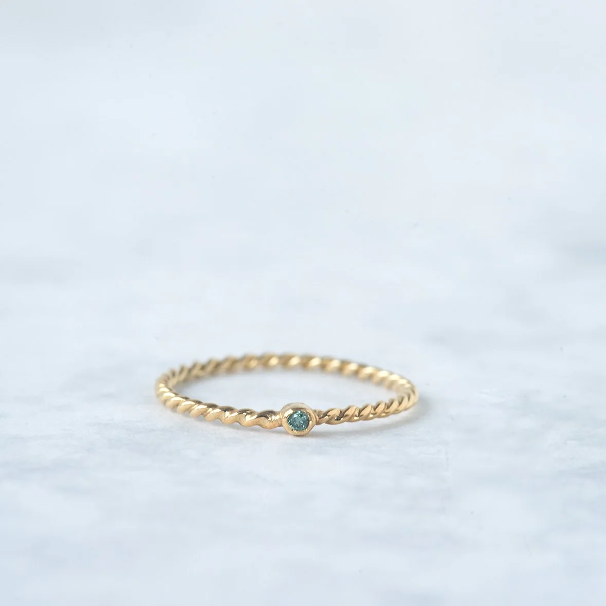 Lara diamante verde - oro 18kt