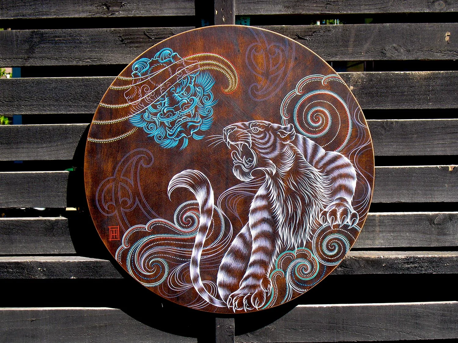 Rising-Up-round-wooden-artwork