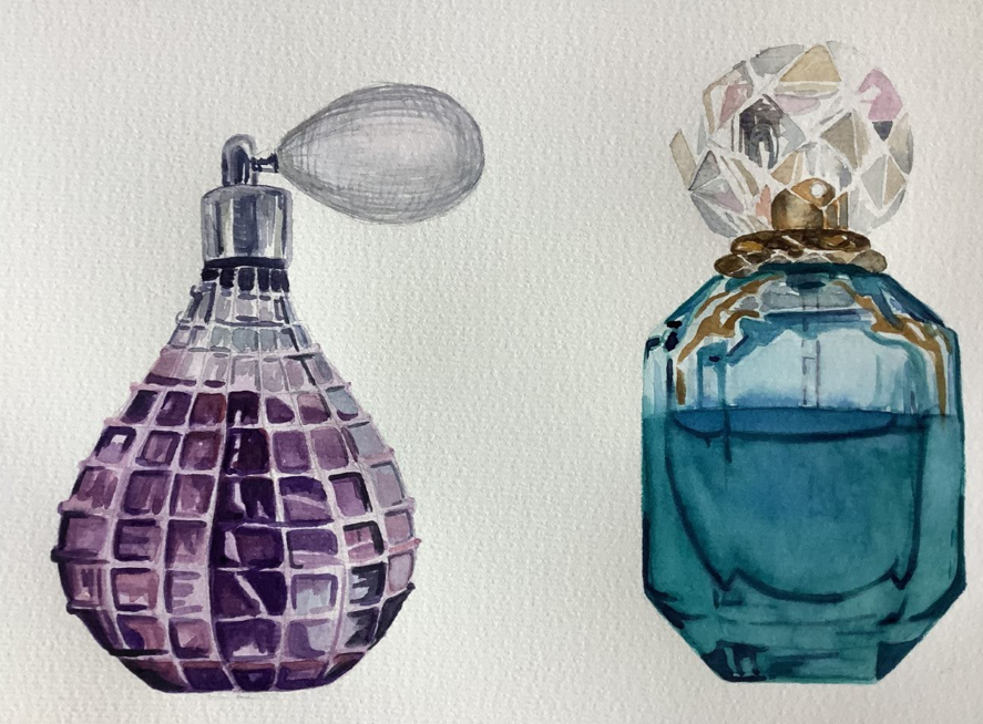 Ginger Boller, "Paris Perfume Bottles"