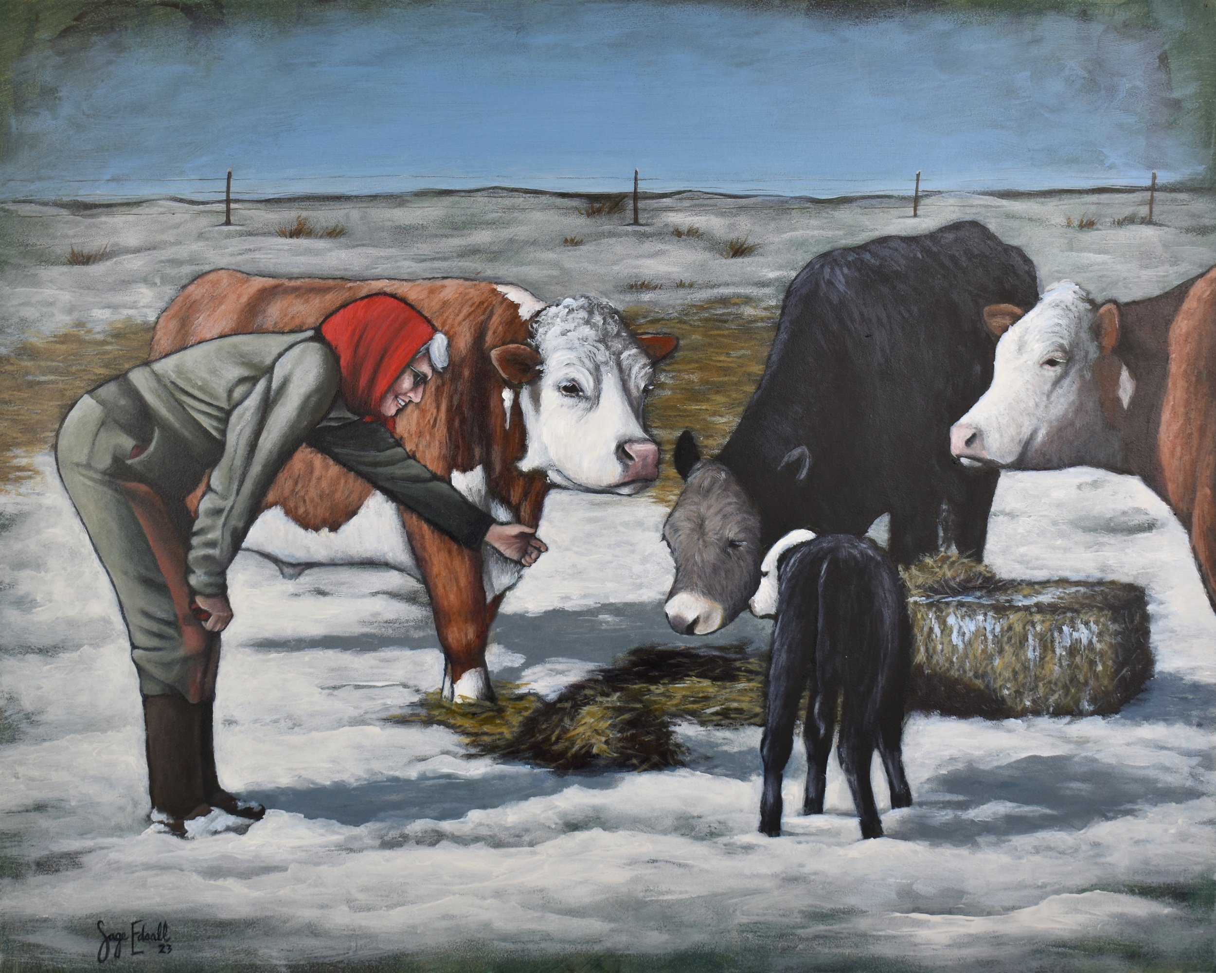 Sage Edsall, "Grandma and the Cows"