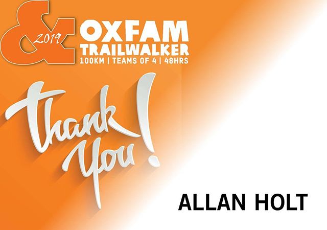 Thank You!
#wewalked100km #forpoverty #oxfamtrailwalker #melbourne #2019 #appreciation #levelup