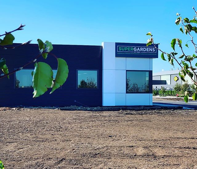 New office for @super.gardens near completion #essendonfieldsairport #newbuild