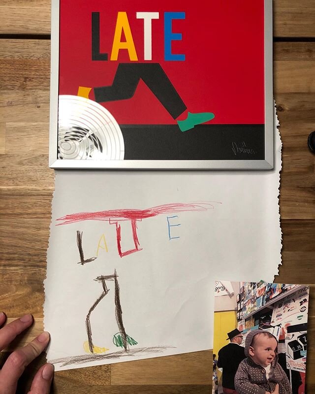 four years ago we took Luka to see @steveespopowers at the brooklyn museum&mdash;today he completed his study of one of ESPO&rsquo;s pieces.