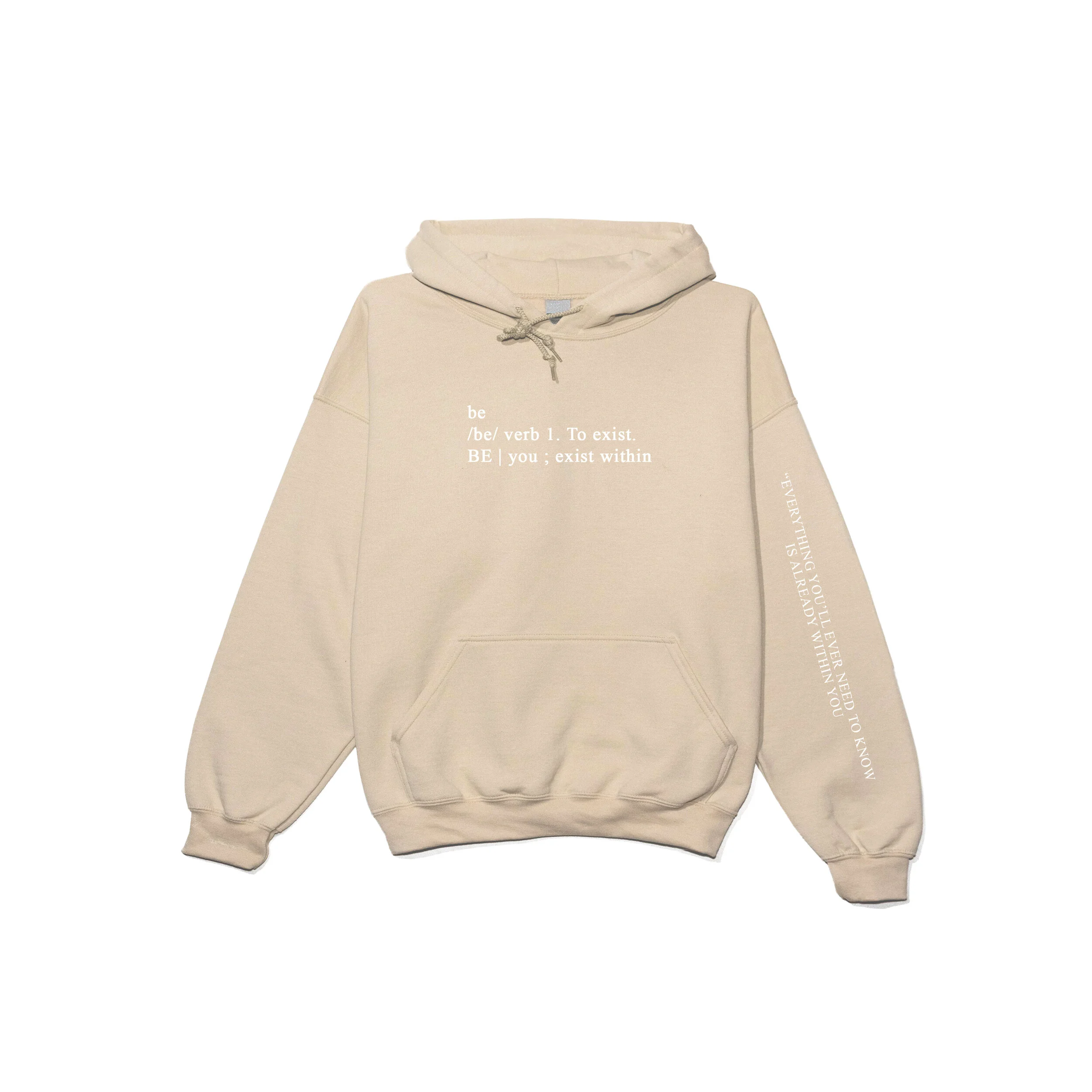 beige hoodie