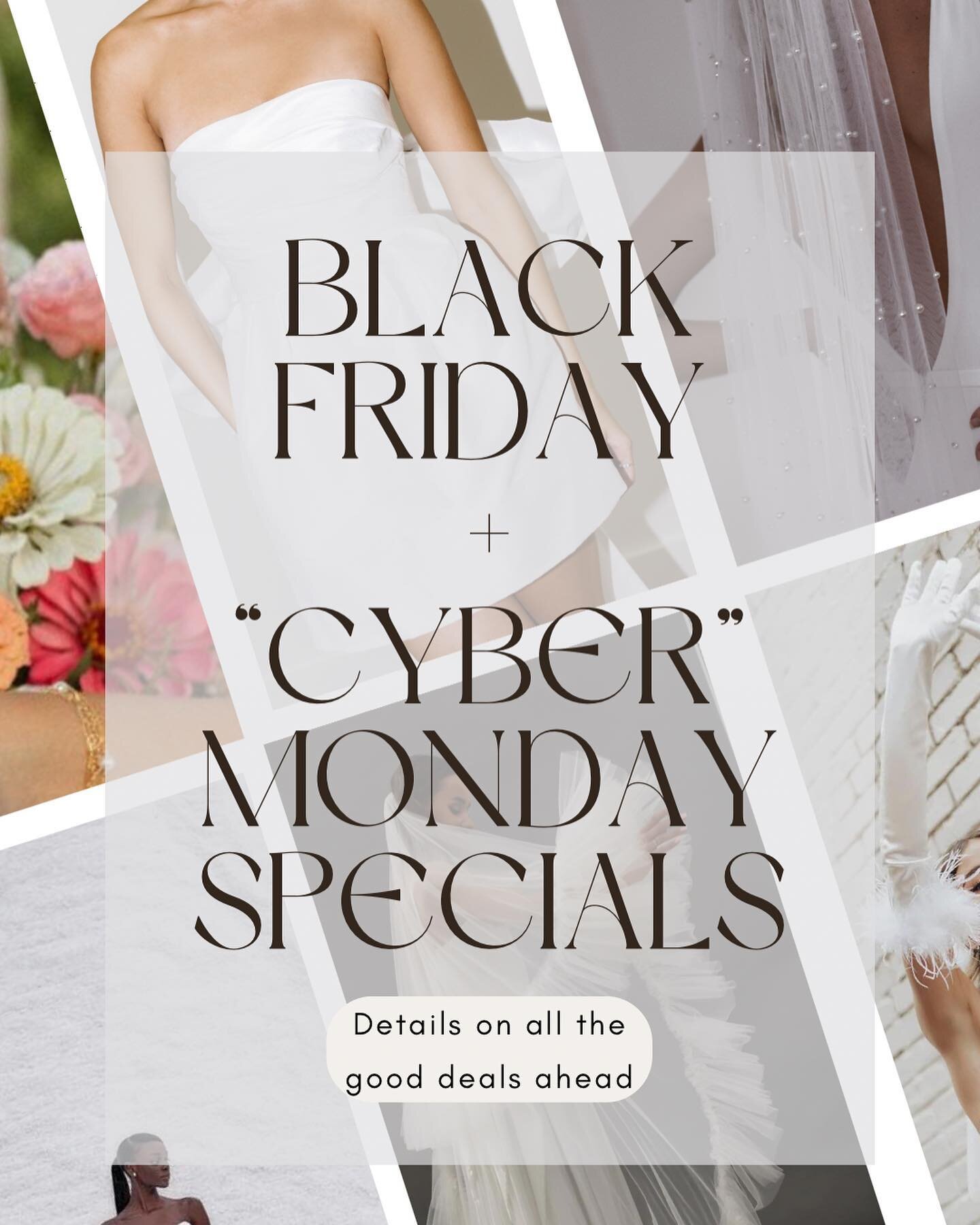 double post cause we&rsquo;ve got BLACK FRIDAY SPECIALS👏 so many good deals that start this Friday!! brides, you DON&rsquo;T want to miss this✨
&bull;
&bull;
&bull;
&bull;
#chantillybridalstudio #weddingearrings #weddingfashion #bridalearrings #brid
