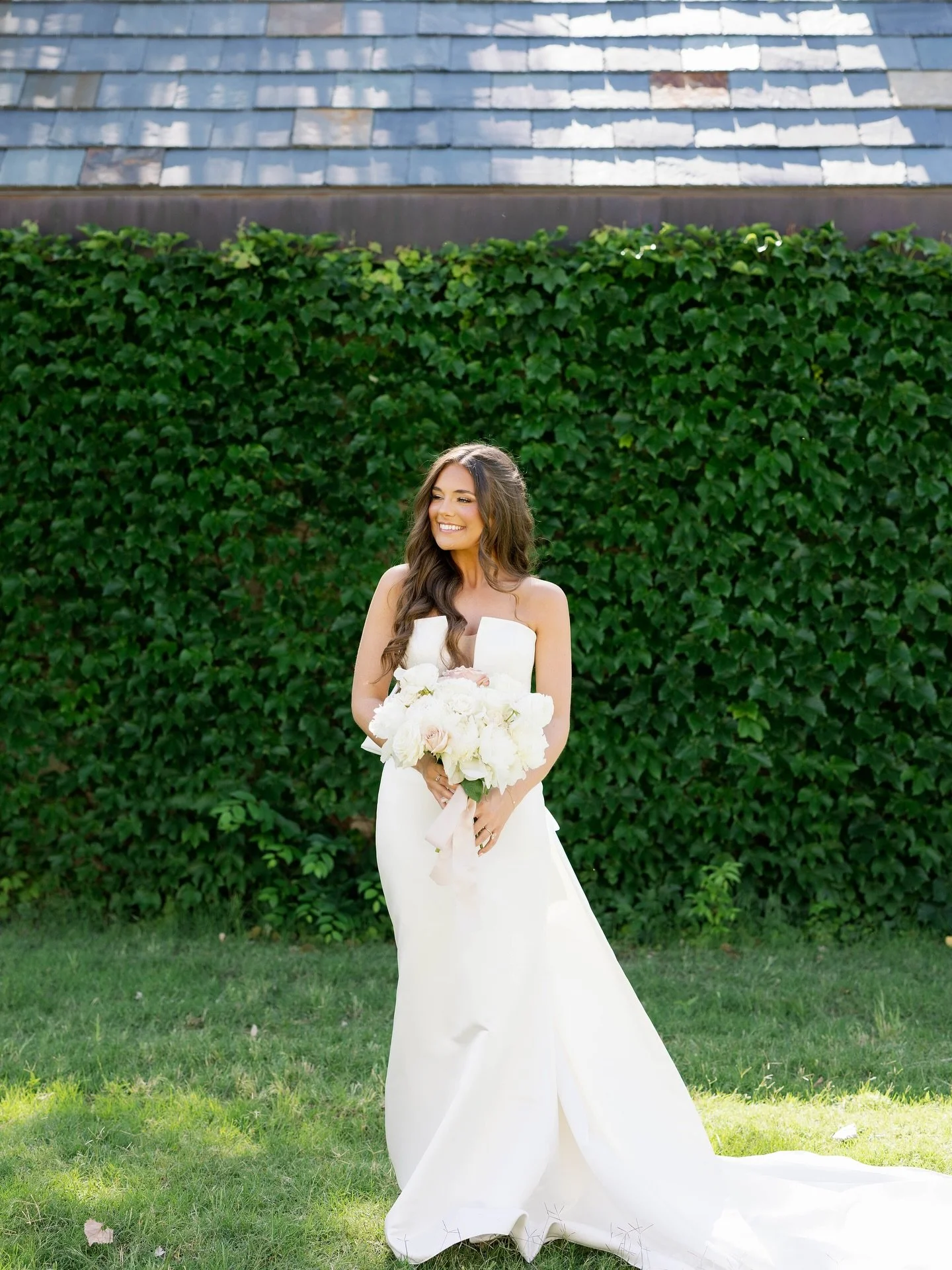 Join us in congratulating Rylie &amp; Brandon!! 🍾💛 Just a few short months ago they tied the knot on the beautiful grounds of @thebaumberhof &amp; she wore the stunning Savvy gown by @wtoowatters that we love oh so much! 

&bull;
&bull;
&bull;
&bul
