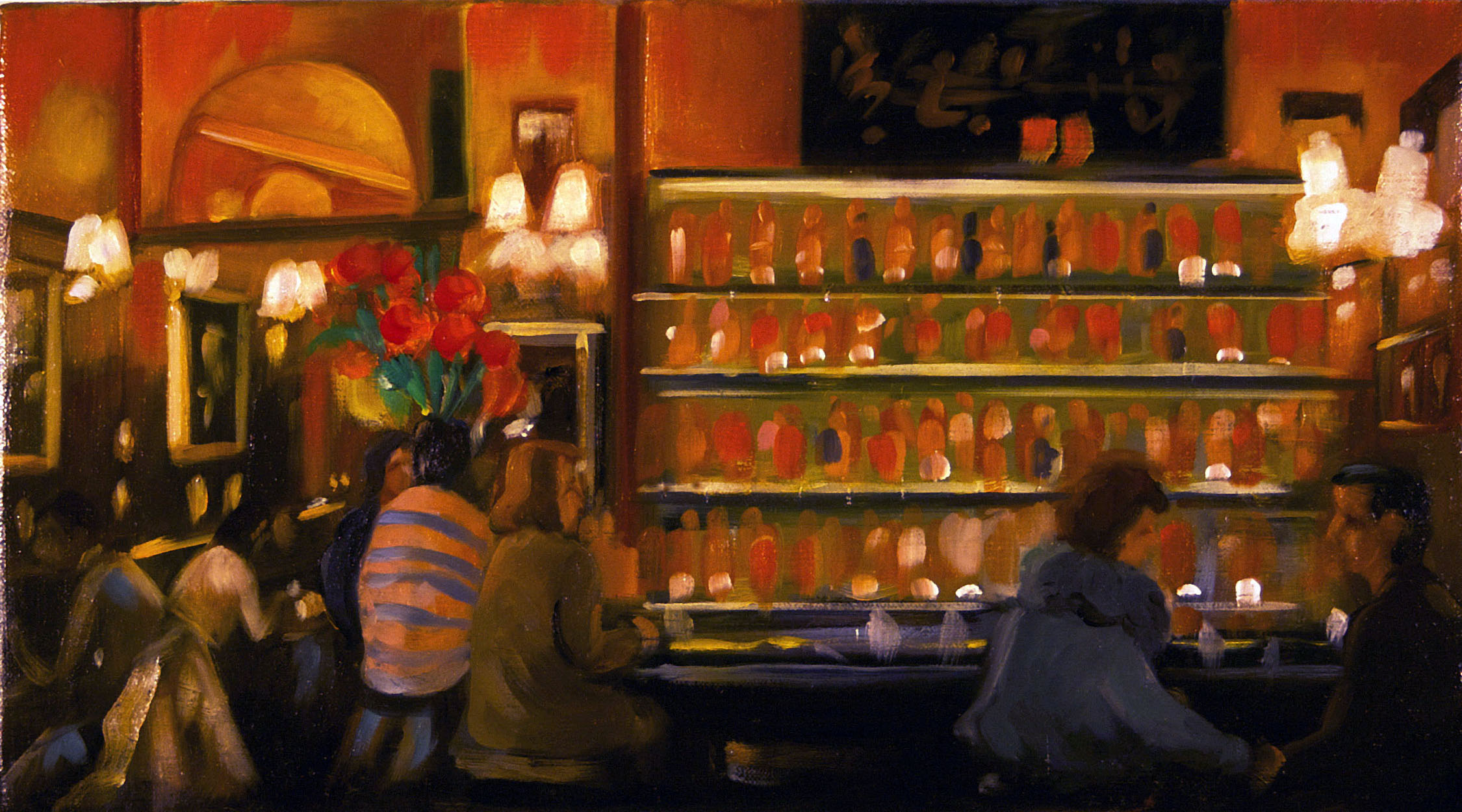 Raul Guerrero Le Closserie de Lilas: Paris, 2013 Oil on linen 9 x 16 inches (22.9 x 40.6 centimeters)