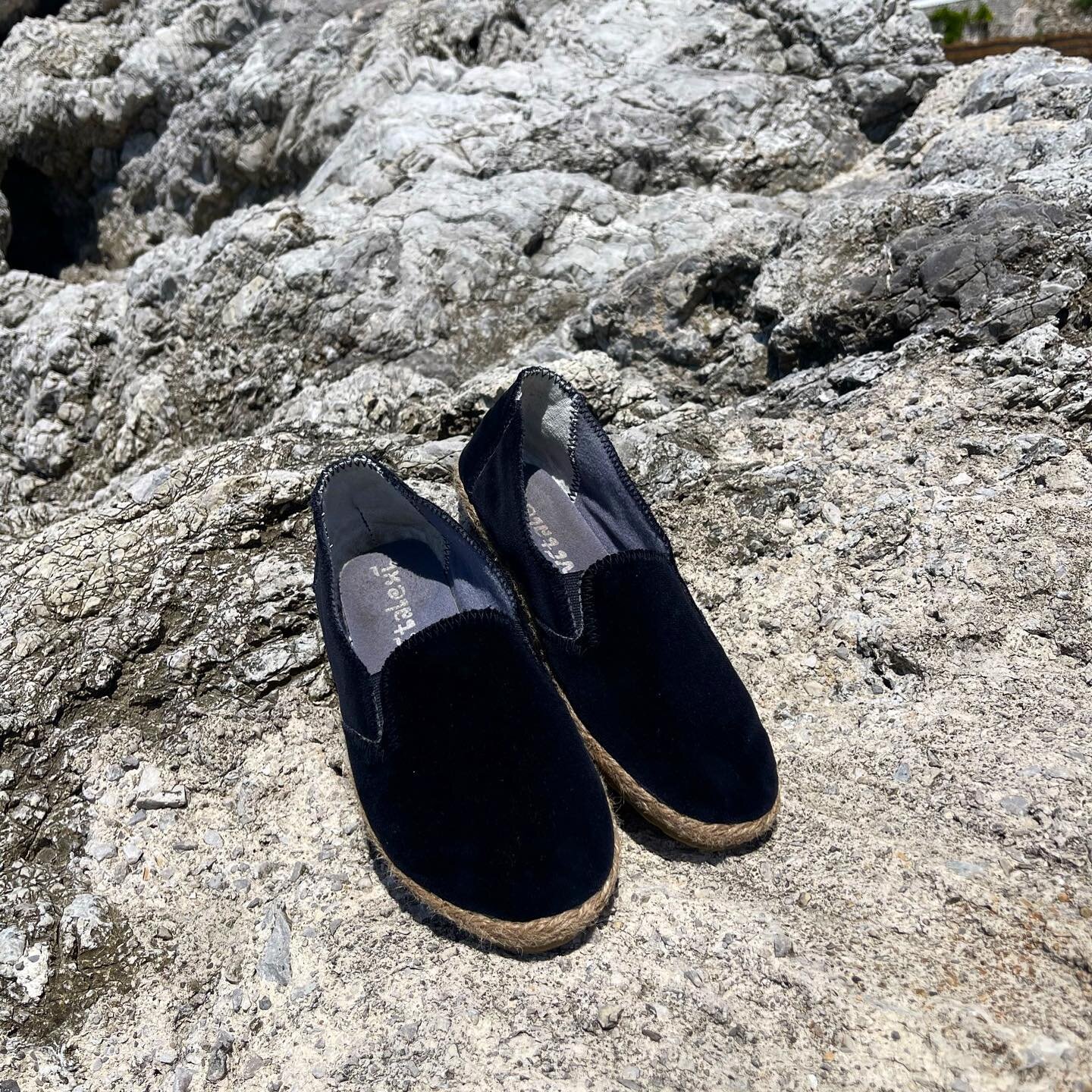 The most perfect espadrille there ever was. Pure comfort. High quality velvet. Sustainable rubber sole &amp; burlap stitching. All handmade. Need we say more?