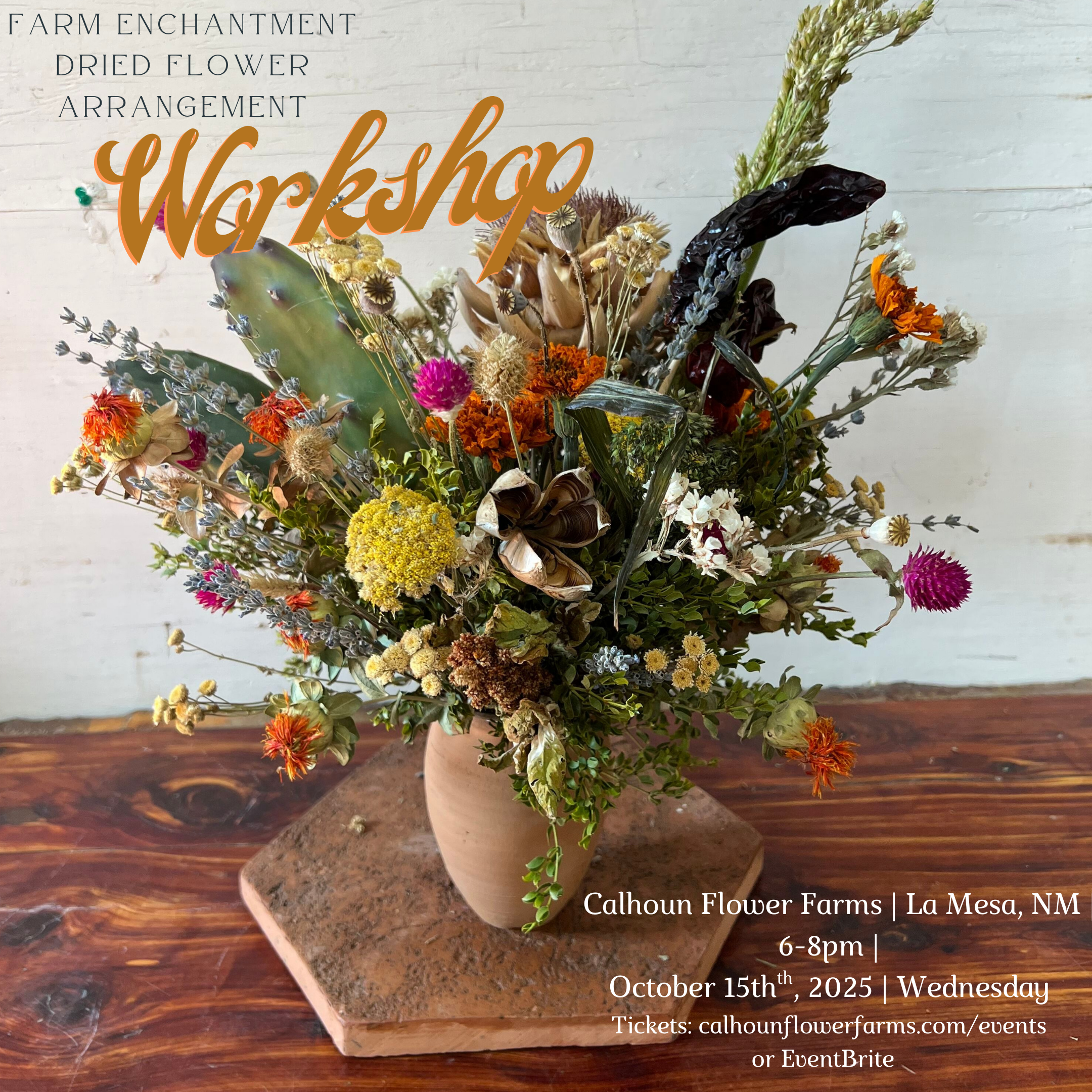 Dried Flower Arrangement Workshop