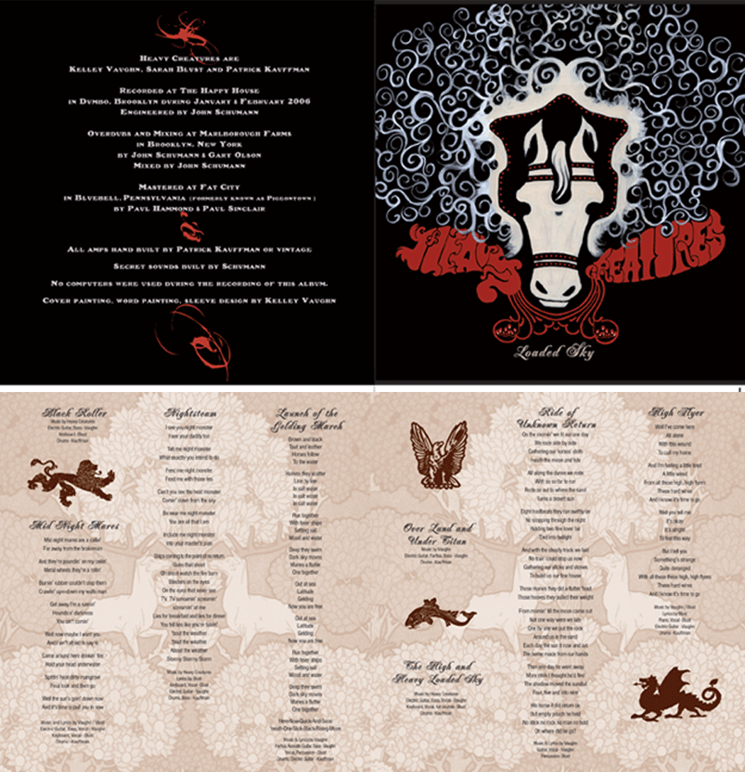 2006: Heavy Creatures: “Loaded Sky” CD Insert