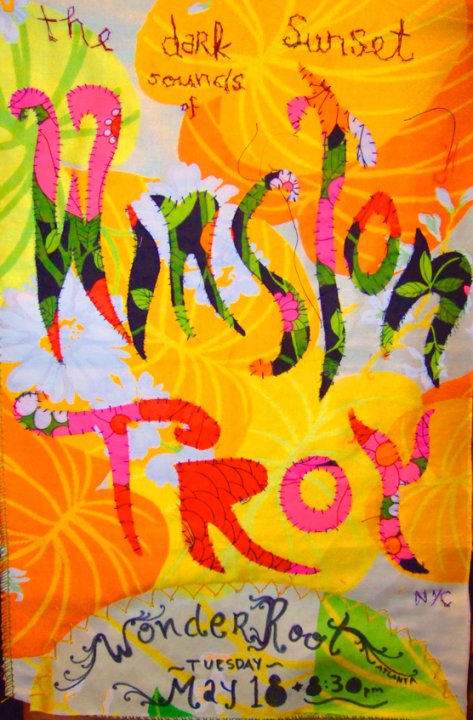 2010: Hand-Sewn Tour Poster for Winston Troy (Atlanta)