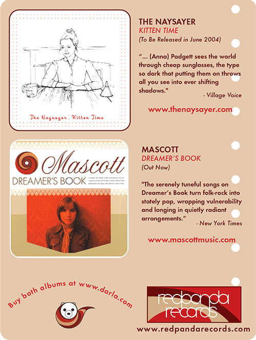 2004: Red Panda Records Venus Magazine Print Ad
