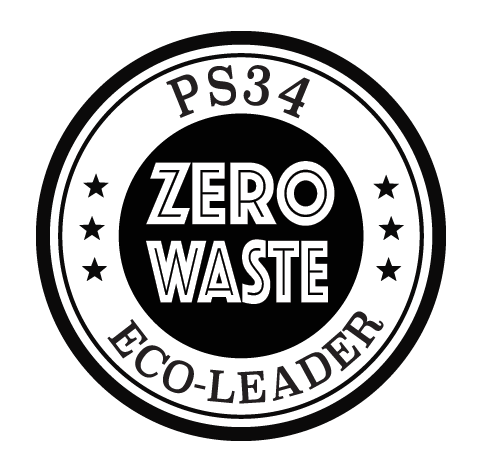 PS 34 Elementary School | Brooklyn, NY PS 34 is an elementary school in Brooklyn. This is a hand-stamp design for a Zero Waste initiative the school implemented in 2016.
