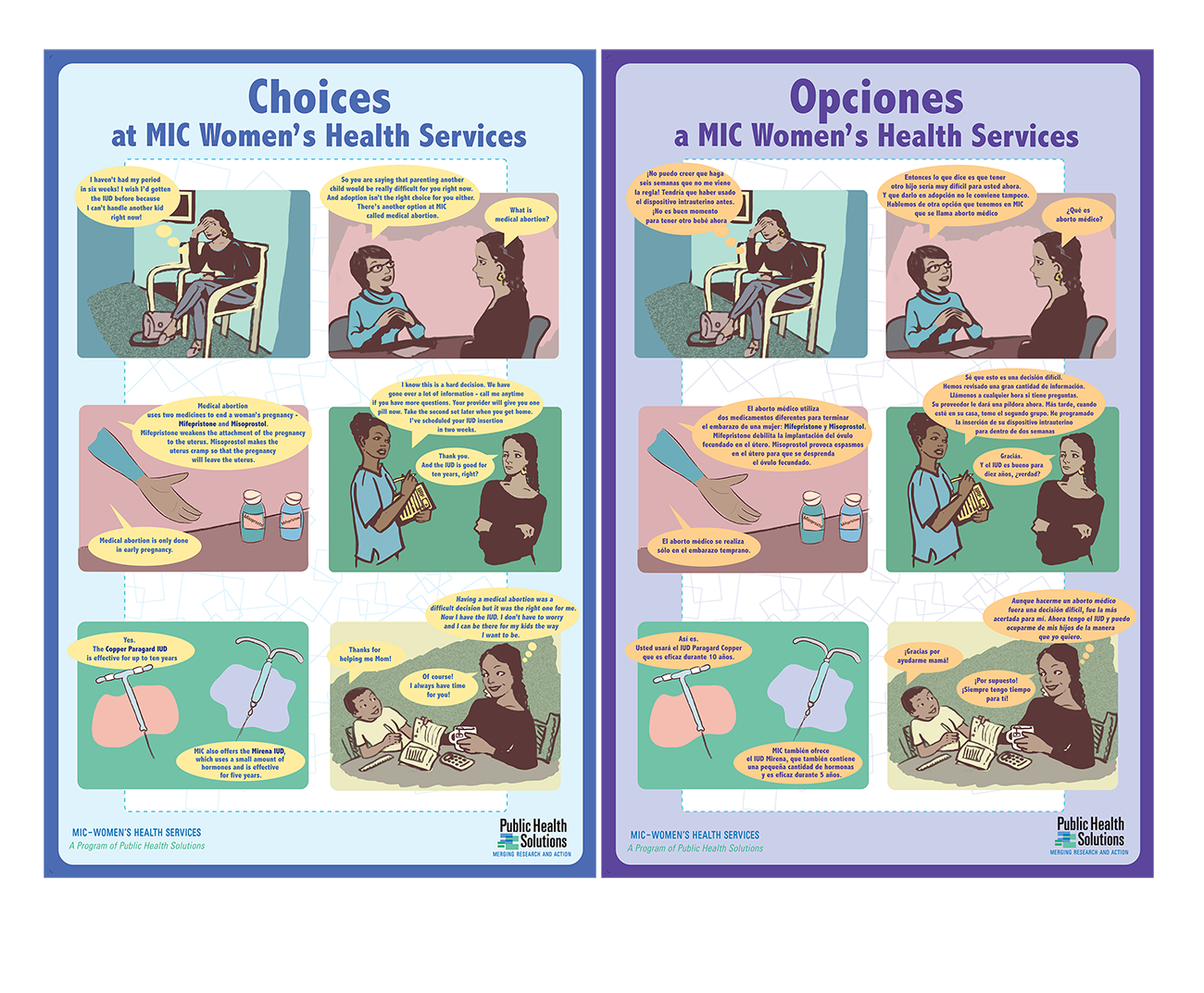 2008: Public Health Solutions | New York, NY IUD educational poster which was placed in clinics all around New York City and the surrounding boroughs