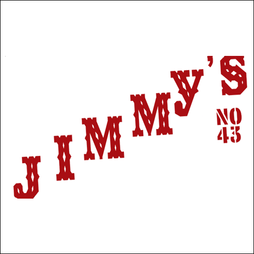 2007: Jimmy’s No. 43 | New York, NY Business card for Jimmy’s No. 43 in the East Village, which was located on 7th street between 2nd Ave. & 3rd Ave.
