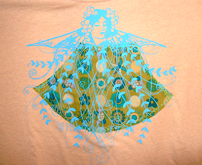 2010: Winston Troy: Applique & Screenprinted shirt detail