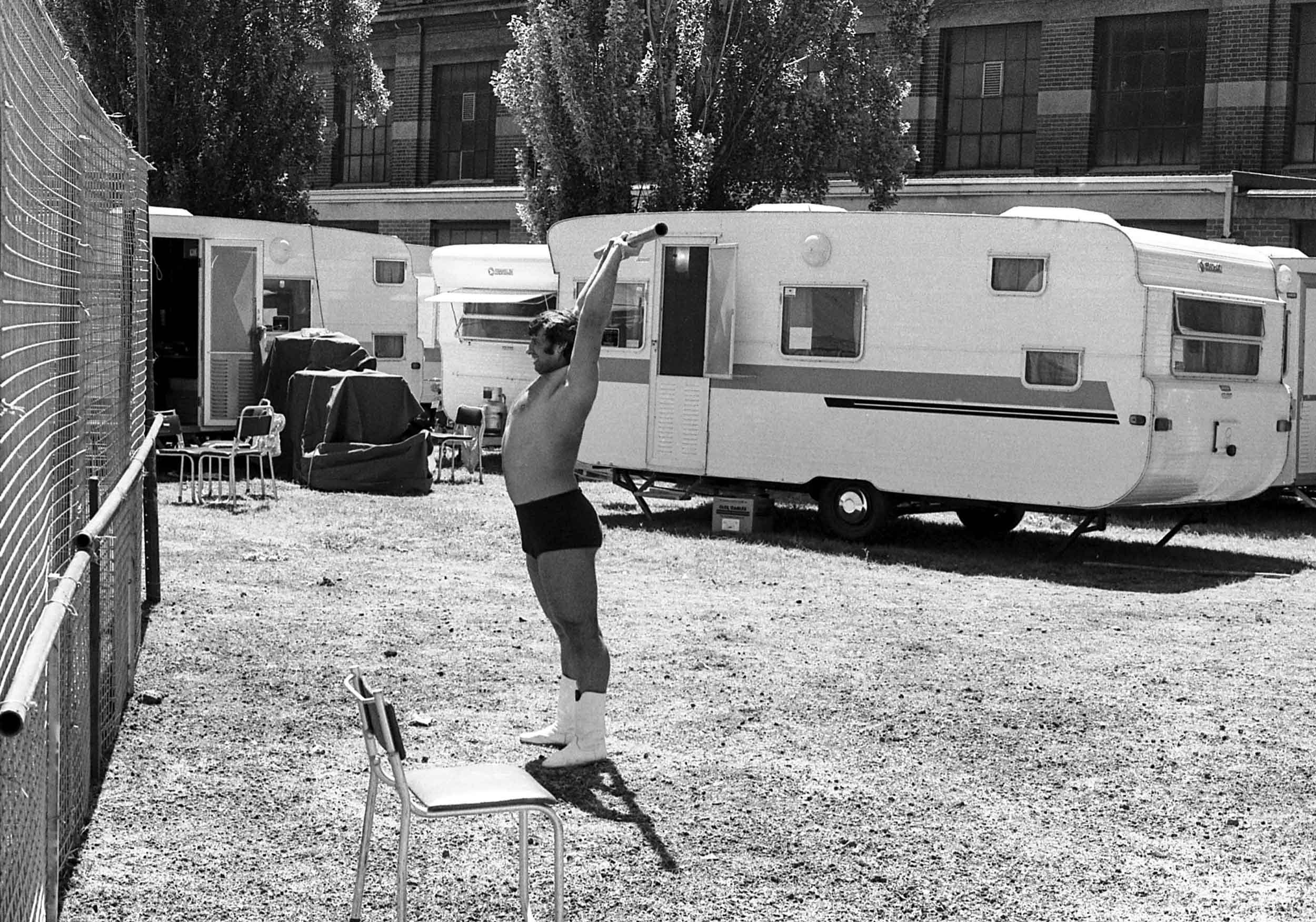   Circus life: Melbourne, Feb 1977.  