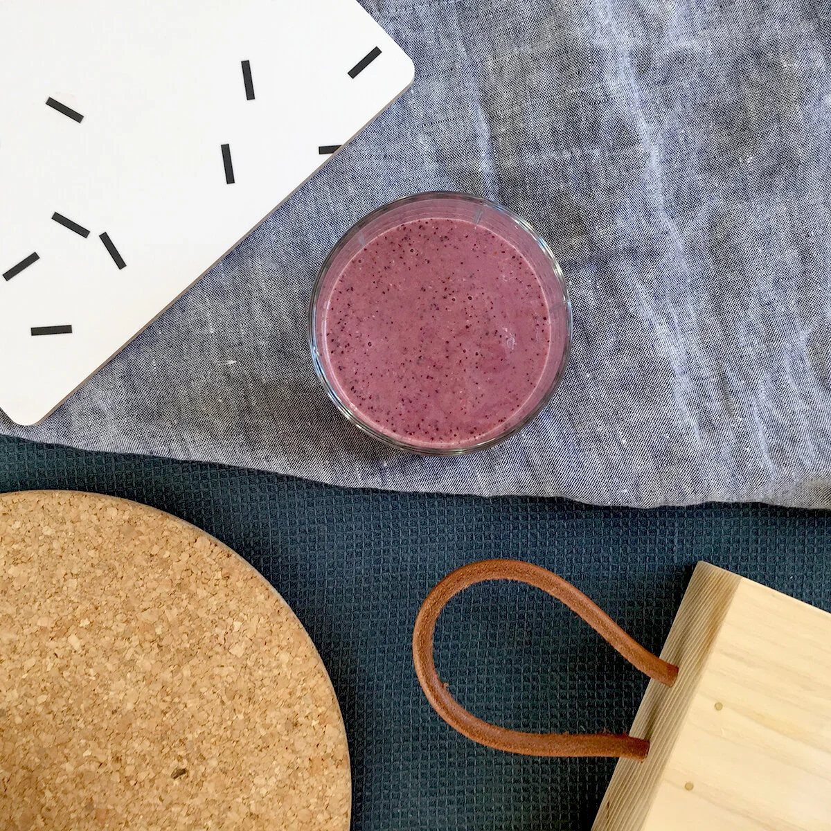 today's smoothie - blueberry and oat