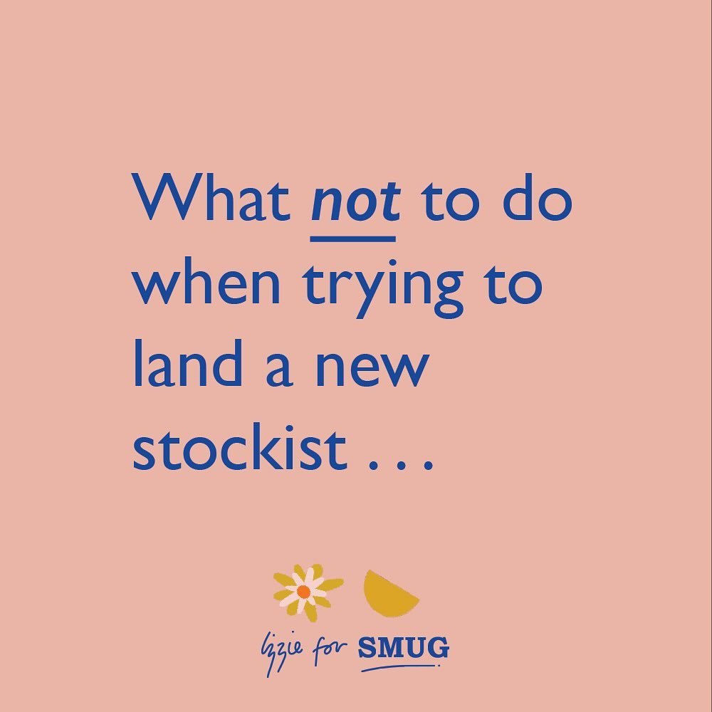 Want some clear, actionable advice on what NOT to do when trying to land a new stockist? I&rsquo;ve got you. These were my top 6 pet peeves as a buyer. 

Be honest - which one have you done before?!

Anything you&rsquo;d add to the list? 

Any you di