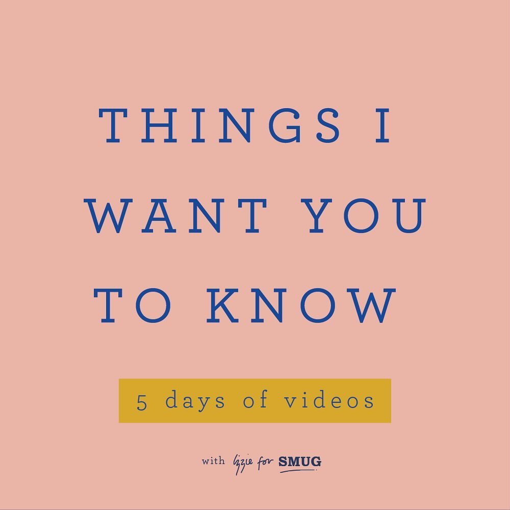 Mini series incoming! I&rsquo;ll be sharing a video musing on &lsquo;things I want you to know&rsquo; everyday for 5 days starting today. So keep your 👀 

If you&rsquo;re a time poor and potentially overwhelmed, maybe a bit tired, designer maker / s