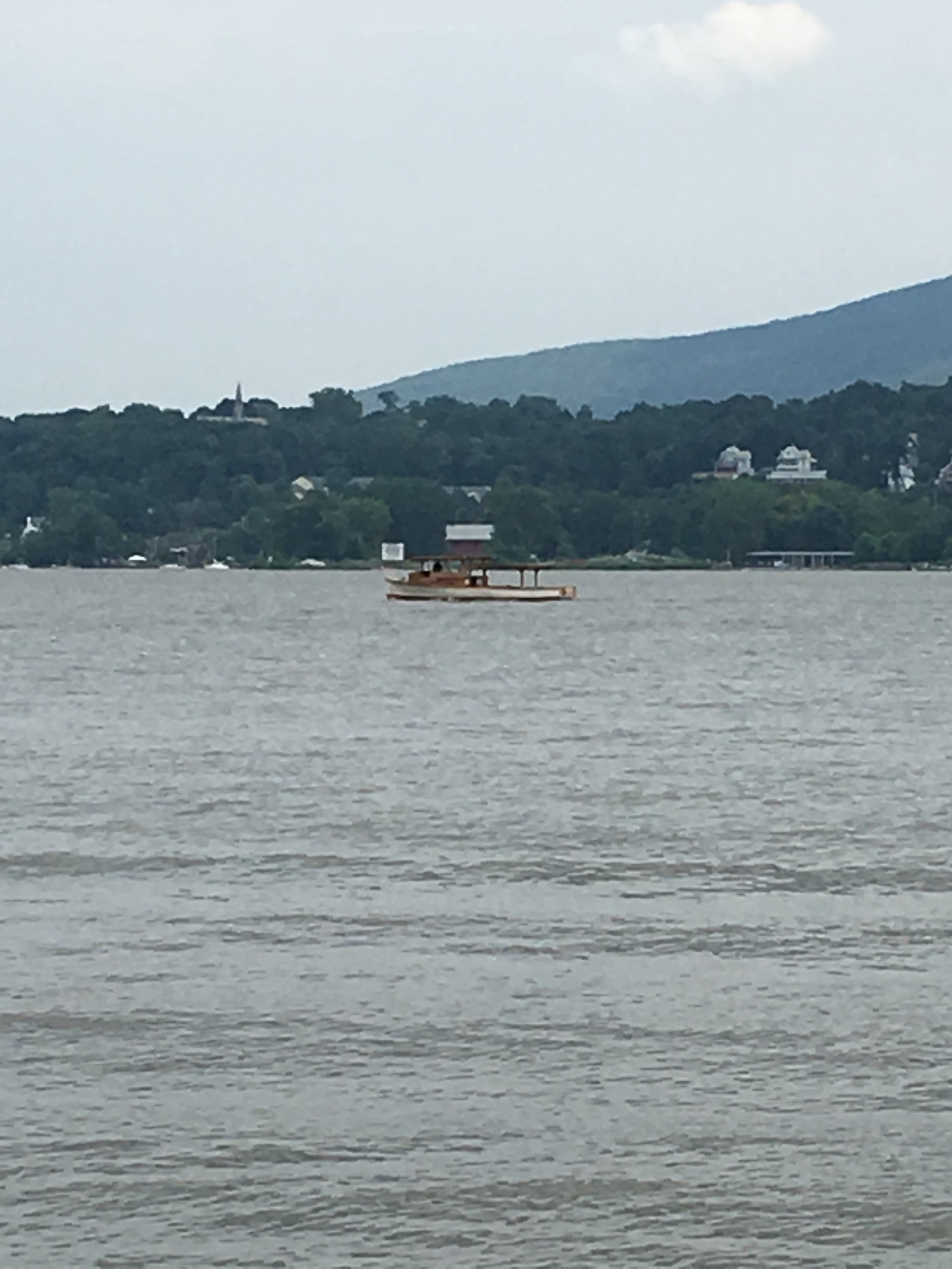 Solar Sal on her way back up to Troy from Newburgh, July 23