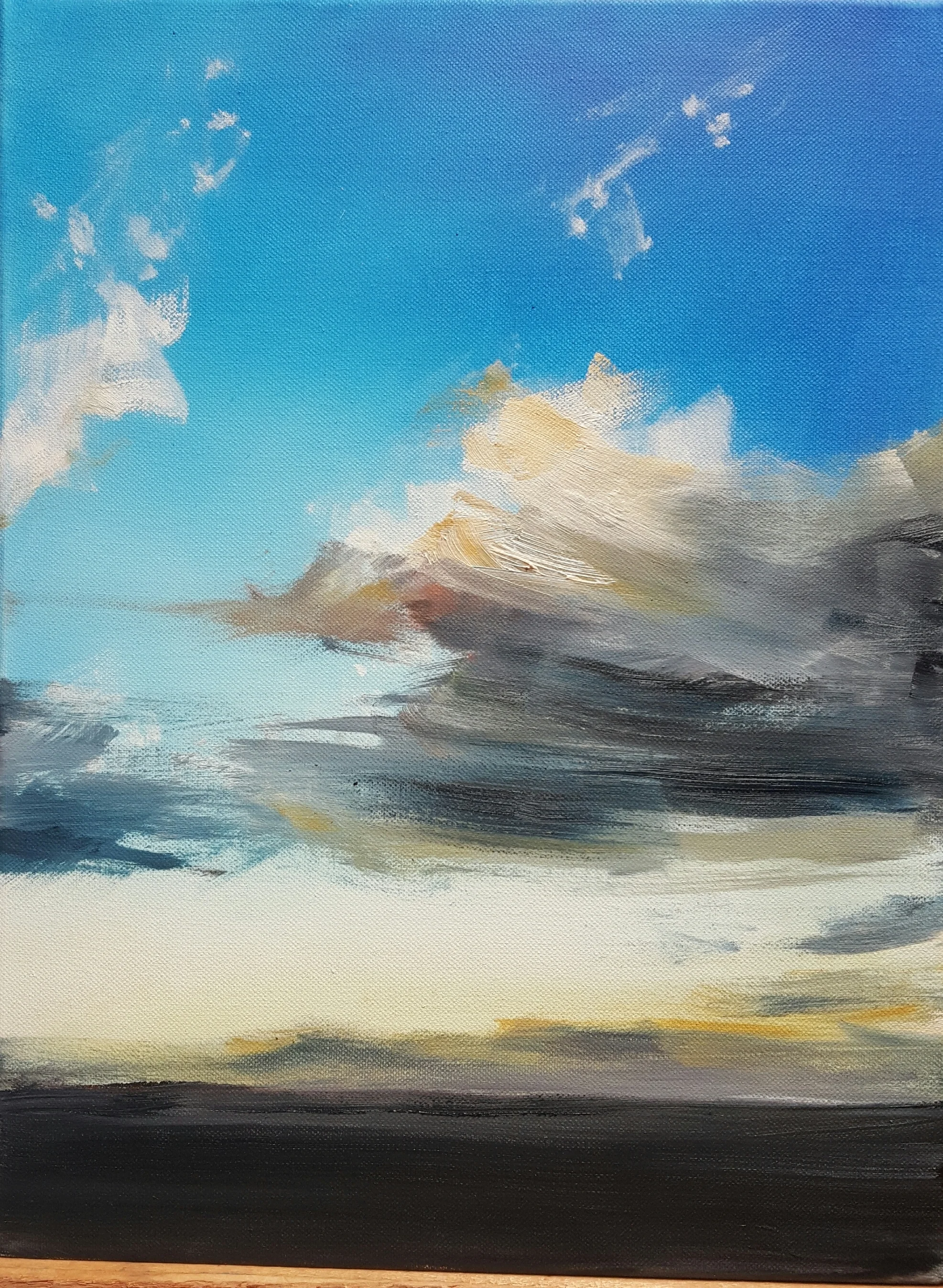 wind swept clouds. 300x420mm