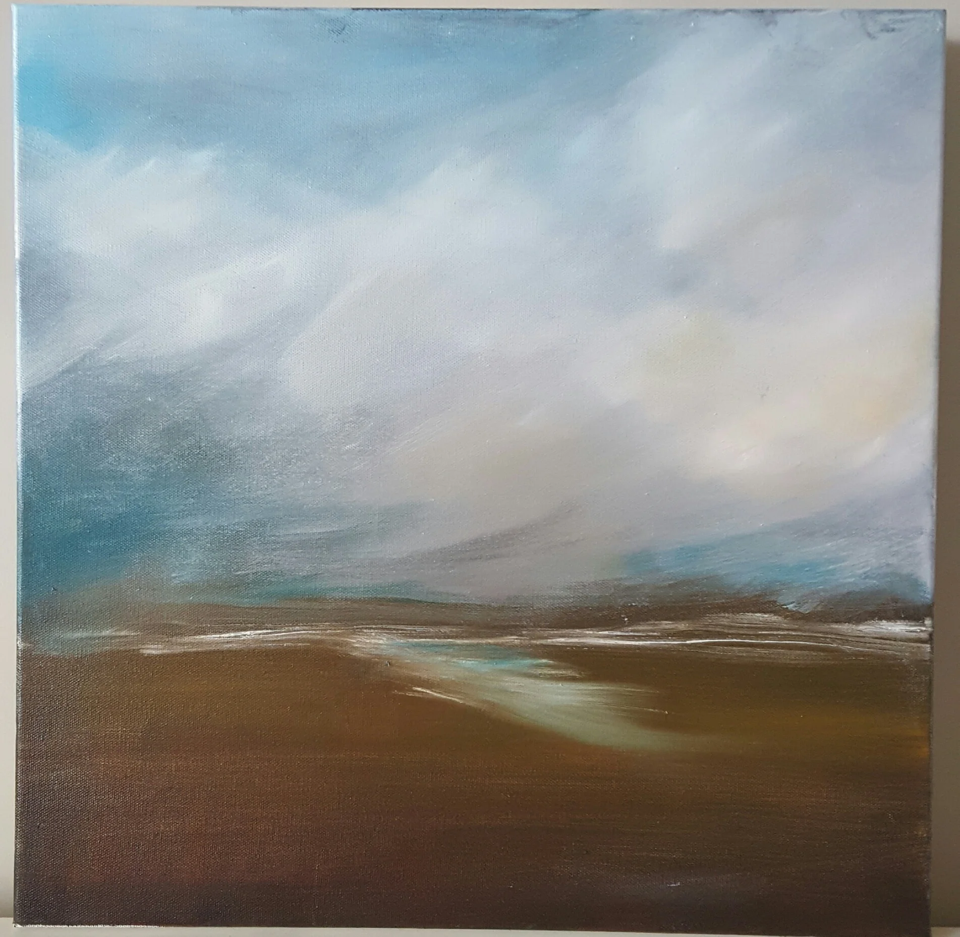 Lake. oil on canvas 450 x 450 mm