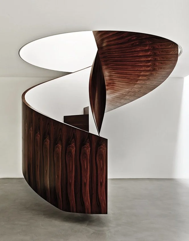 Spiral Helicoidal Staircase by Isay Wenfeld