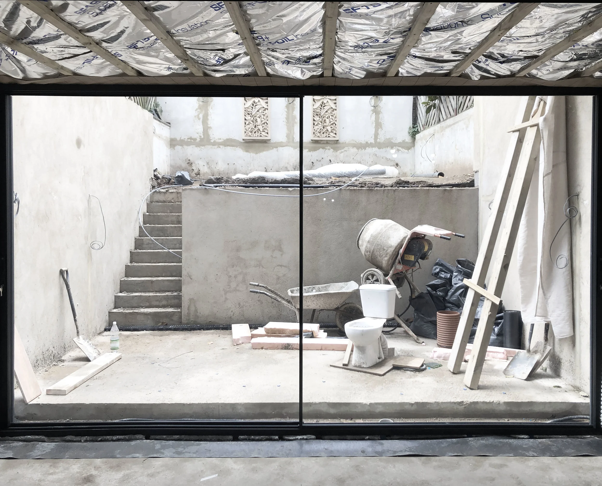 Getting light in to a semi-basement-  Chelsea Glazing,  Patio and Garden