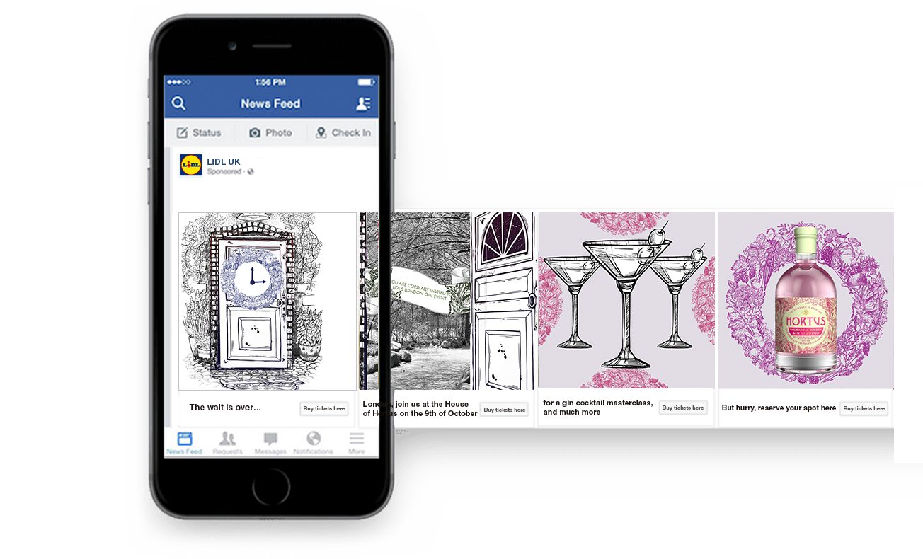 Facebook Carousel mock up