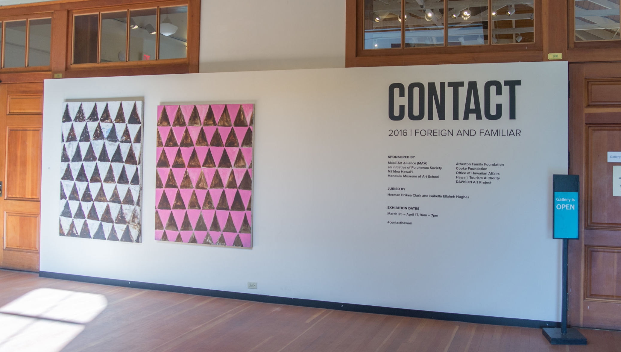  Installation view of CONTACT 2016 