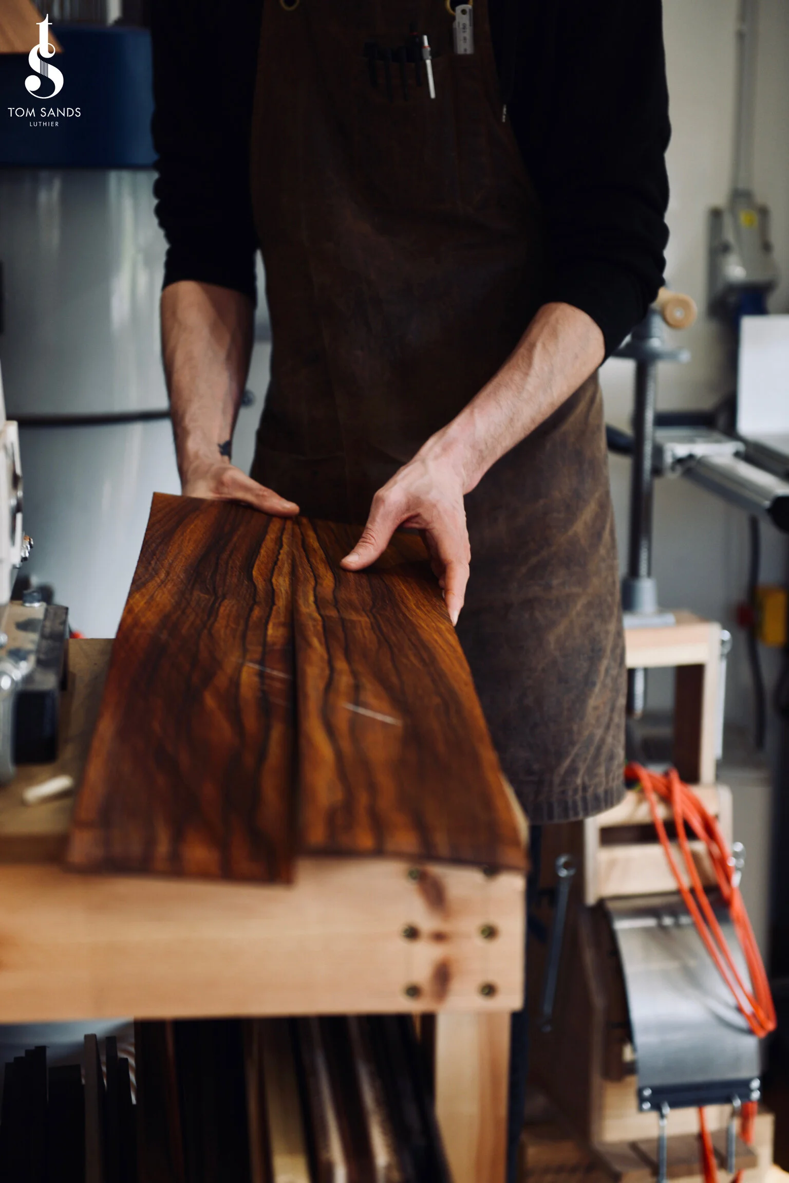 Thickness sanding the sides.