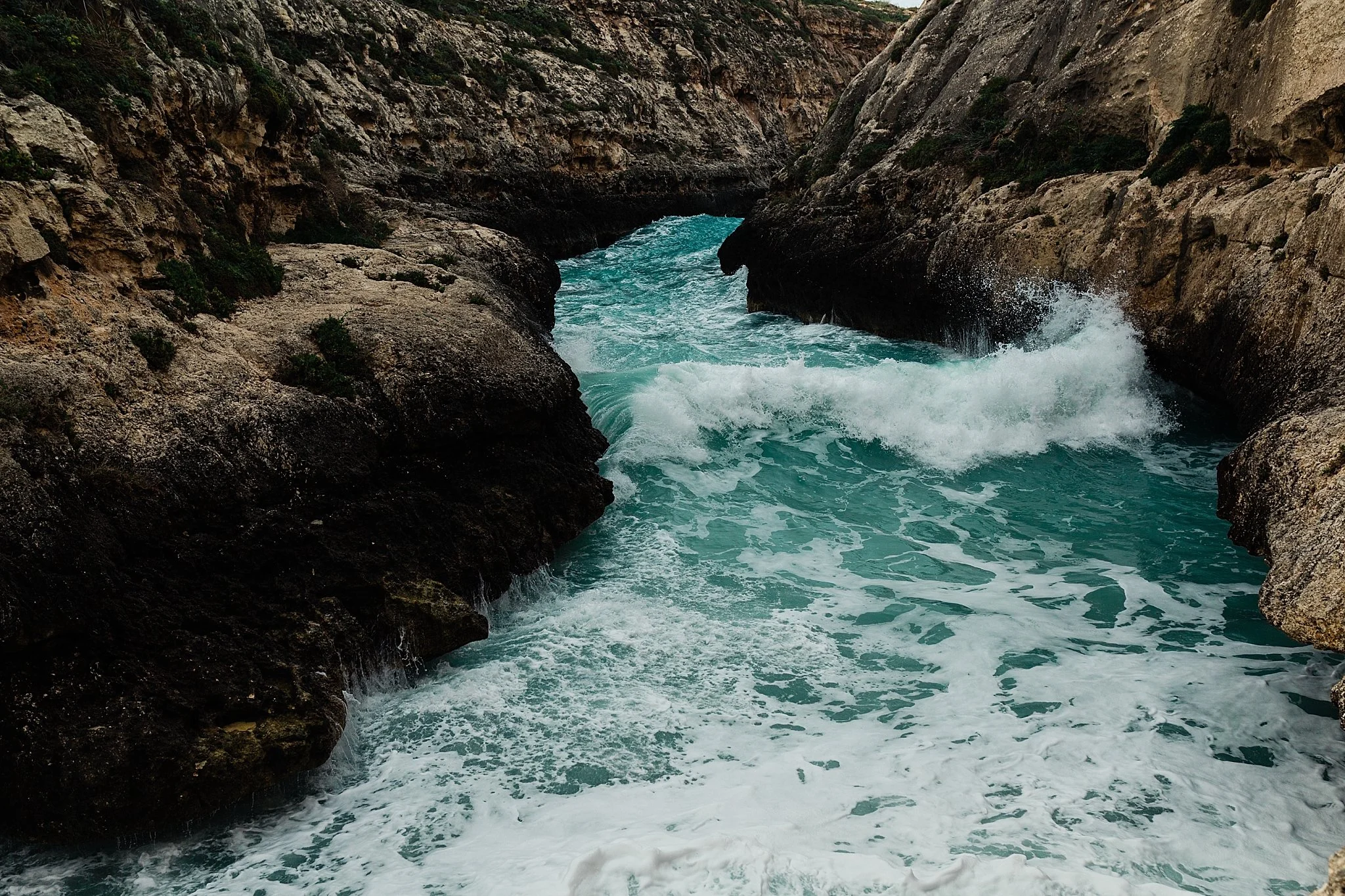 Heather Mills Photography Gozo Coastal Walk Malta Island Hike Through Adventure Images for Home and Office Water Channel